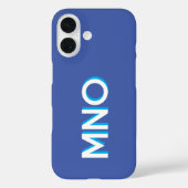 モノグラムモダンイニシャルパーソナライズされた Case-Mate iPhoneケース (裏面)