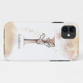 モノグラムモダンイニシャルレターイボホパーソナライズされた Case-Mate iPhoneケース (裏面(横))