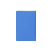 モノグラムモダンイニシャルレターブライトブルーピンク ポケットMoleskineノートブック (裏面)