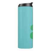 モノグラムモダンイニシャルレター（青と緑） タンブラー (回転左)