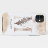 モノグラムモダンイニシャルレターMボホパーソナライズされた Case-Mate iPhoneケース (裏面(横))