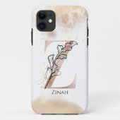 モノグラムモダンイニシャルレターZボホパーソナライズされた Case-Mate iPhoneケース (裏面)