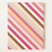 モノグラムモダンイニシャル対角キャンディストライプー プランナー手帳 (裏面)