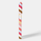 モノグラムモダンイニシャル対角キャンディストライプー Case-Mate iPhoneケース (裏面 / 右)