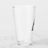 モノグラムモダンイニシャル文字トレンディー タンブラーグラス (右)