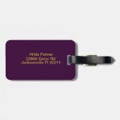 モノグラムモダンイニシャル文字P ラゲッジタグ (裏面横)