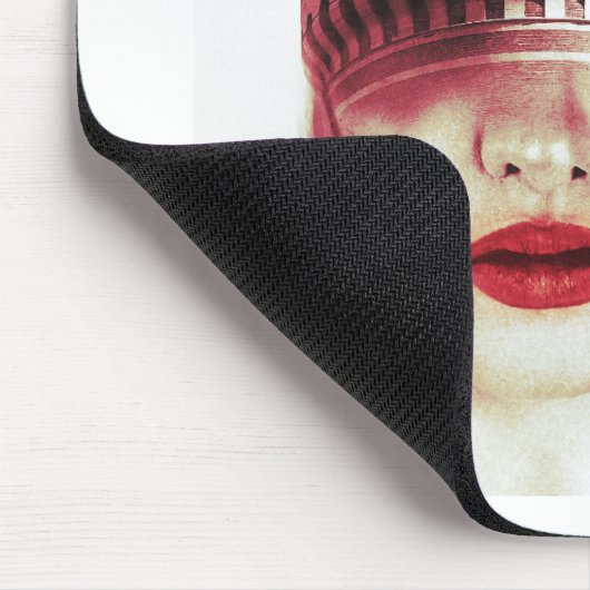 モノグラムモダンイマジネユニークーションコラージュのアートワーク マウスパッド (コーナー)