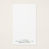 モノグラムモダンイヤリングジュエリー表示カード (裏面)