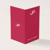 モノグラムモダンエレガントトレンドカラービバマゼンタ 名刺 (外部)