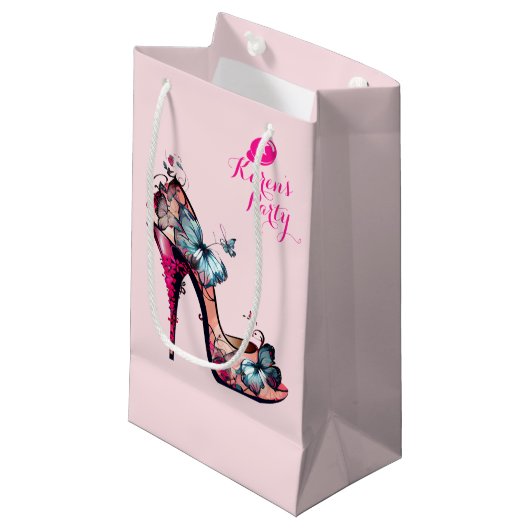 モノグラムモダンエレガントバタフライハイヒール スモールペーパーバッグ (正面アングル)