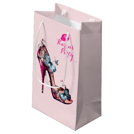 モノグラムモダンエレガントバタフライハイヒール スモールペーパーバッグ (裏面アングル)