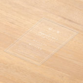 モノグラムモダンエロペ結婚メント アクリル招待状 (レイダウン)