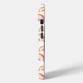 モノグラムモダンオレンジウォーターカラーレインボー Case-Mate iPhoneケース (裏面 / 左)