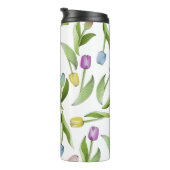 モノグラムモダンカラフルチューリップパターン タンブラー (回転右)