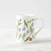 モノグラムモダンカラフルチューリップ ボーンチャイナマグカップ (右)