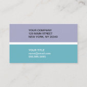 モノグラムモダンカラーブロック 名刺 (裏面)