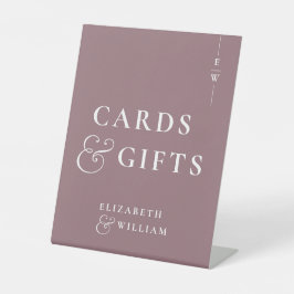 モノグラムモダンカードとギフトの管理 台座サイン