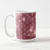 モノグラムモダンガーリーダスキーバラスパークル コーヒーマグカップ (左)