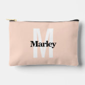 モノグラムモダンキュイはっきりした赤面ピンクシック アクセサリーポーチ (正面)