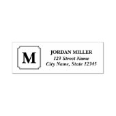 モノグラムモダンクラシックホームアドレス セルフインキングスタンプ (デザイン)