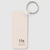 モノグラムモダンクラシックミニマルモノグラムのリスト キーホルダー (裏面)