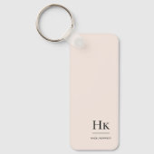 モノグラムモダンクラシックミニマルモノグラムのリスト キーホルダー (正面)