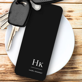 モノグラムモダンクラシックミニマル白黒 キーホルダー