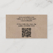 モノグラムモダンクラフト紙スタイル 名刺 (裏面)