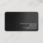 モノグラムモダングスタイリッシュレーレッド美容師 名刺 (裏面)