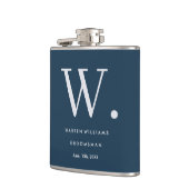 モノグラムモダングパーソナライズされたロムスマンスキットル フラスク (左)