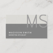 モノグラムモダングミニマルレープロフェッショナル 名刺 (正面)