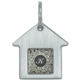 モノグラムモダングリーンテラッツォ ペットネームタグ