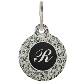 モノグラムモダングリーンテラッツォ ペット　ネームタグ