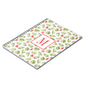 モノグラムモダングリーンパーム葉ズ ノートブック (左側)