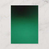 モノグラムモダングリーンホワイトクリーン名刺 名刺 (裏面)