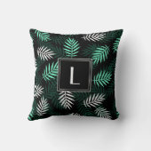 モノグラムモダングリーンボ離れタニカル クッション (裏面)