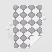 モノグラムモダングレイおよび白色磁気カスタム ゴルフタオル (インサイチュ)