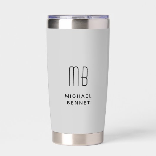 モノグラムモダングレイ 保温保冷タンブラー (正面)