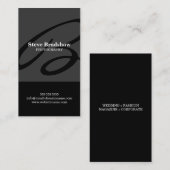 モノグラムモダングレイ 名刺 (正面/裏面)