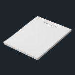 モノグラムモダングレー文房具シンプル<br><div class="desc">シンプルグレーパーソナライズされたメモ帳アラーム、クイックノート、およびコース保のリストの場所。</div>