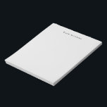 モノグラムモダングレー文房具シンプル ノートパッド<br><div class="desc">シンプルグレーパーソナライズされたメモ帳アラーム、クイックノート、およびコース保のリストの場所。</div>