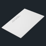 モノグラムモダングレー文房具シンプル ノートパッド<br><div class="desc">シンプルグレーパーソナライズされたメモ帳アラーム、クイックノート、およびコース保のリストの場所。</div>