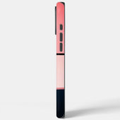 モノグラムモダンシッガーリークピンクブラックストライプ Case-Mate iPhoneケース (裏面 / 左)