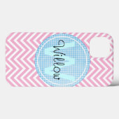 モノグラムモダンシボロンパターン幾何学名 Case-Mate iPhoneケース (裏面 (横))