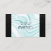 モノグラムモダンシルクドレープ |ブラックレザー 名刺 (裏面)