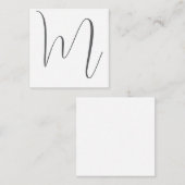 モノグラムモダンシンプルミニマリスト平野 エンクロージャーカード (正面/裏面)