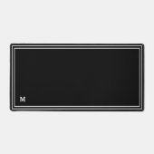 モノグラムモダンシンプルミニマルエレガントリストフレーム デスクマット (正面)