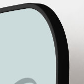 モノグラムモダンスエレガントクリプトアクアブルー ピックルボールラケット (左詳細)