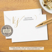 モノグラムモダンスエレガントクリプトイニシャルブラック金ゴールド