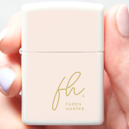 モノグラムモダンスガーリーフェミニン赤面金ゴールド